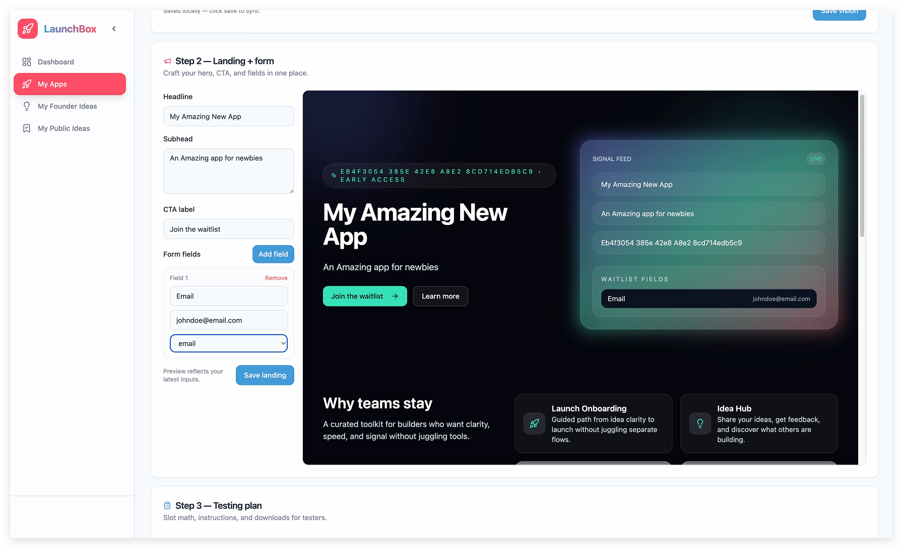 Launch Wizard — Build Your Landing Page Fast